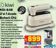 KİWİ KSI-646 2'Sİ 1 ARADA BUHARLI ÜTÜ
